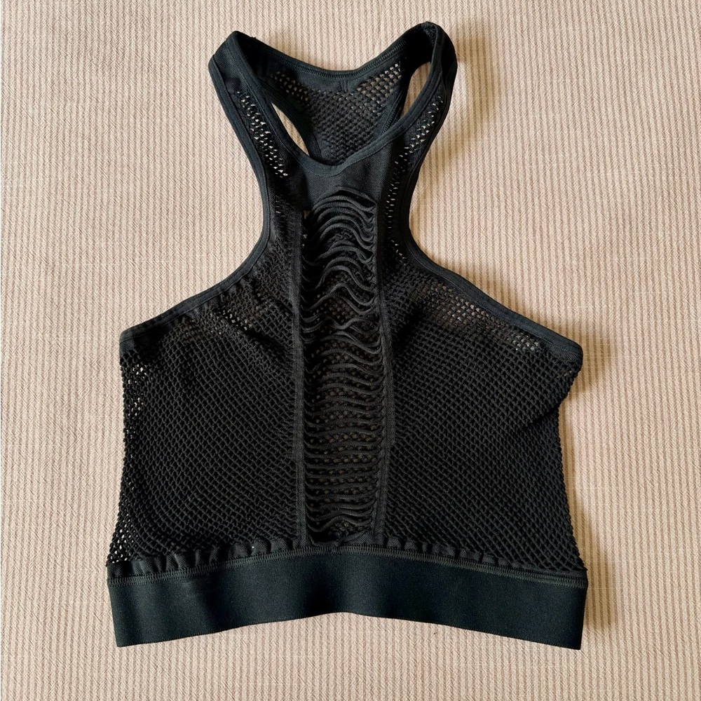 Black Mesh Racerback Bralette